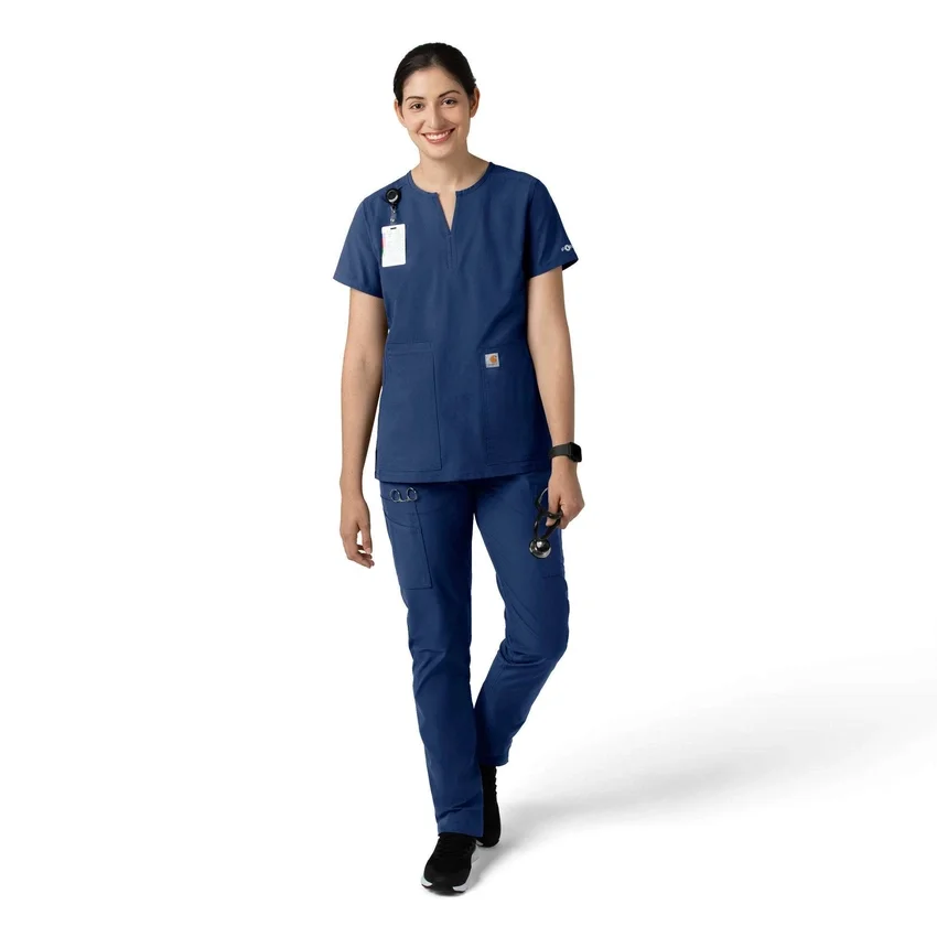 Calças de trabalho de perna reta Force Essentials para mulher