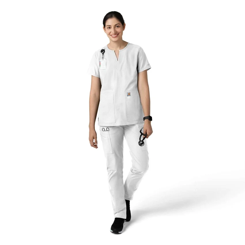 Calças de trabalho de perna reta Force Essentials para mulher