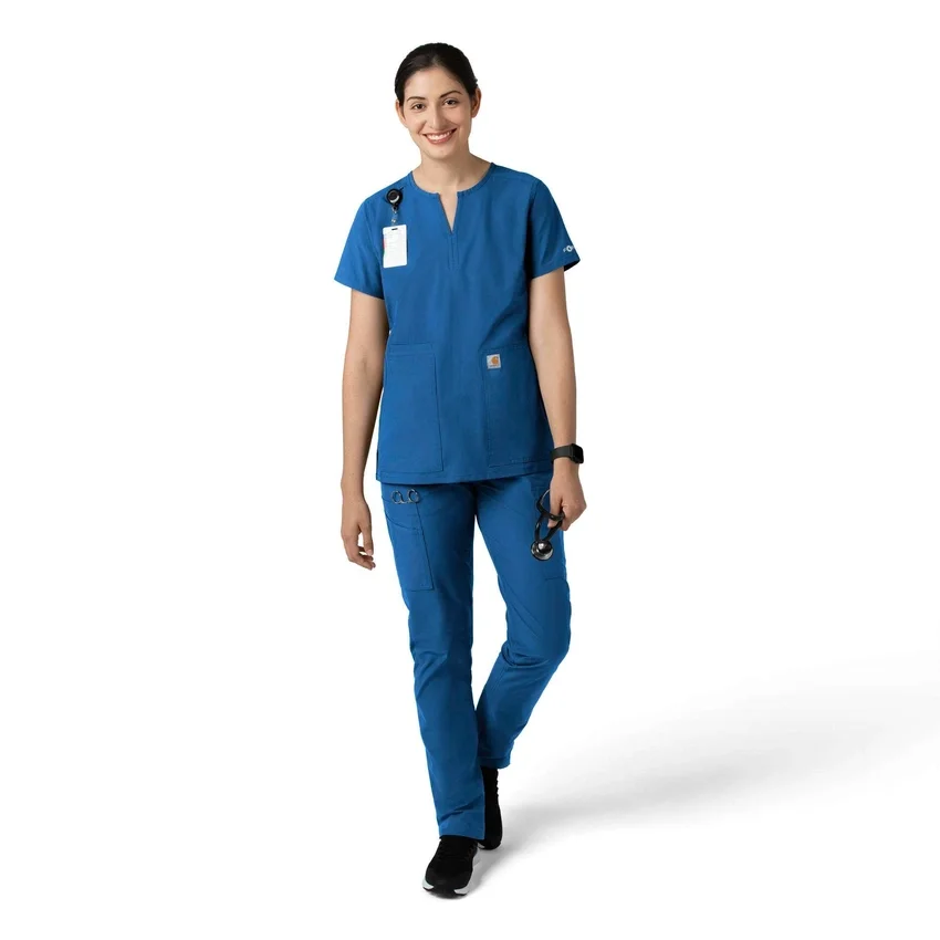 Calças de trabalho de perna reta Force Essentials para mulher