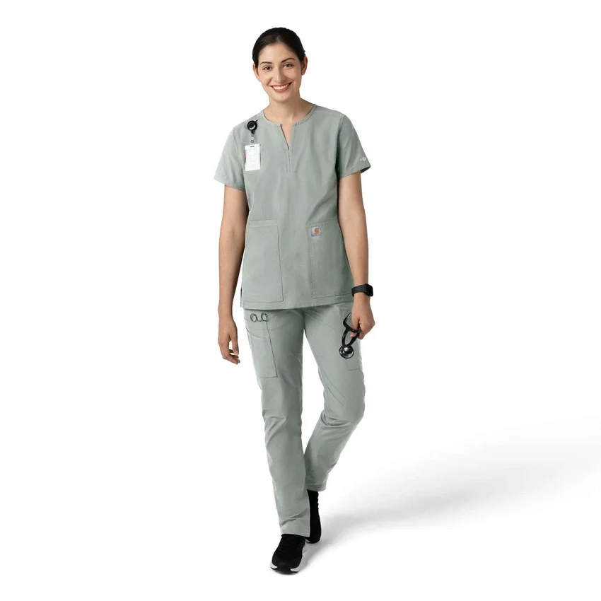 Calças de trabalho de perna reta Force Essentials para mulher