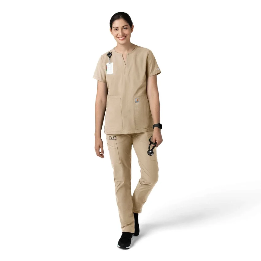 Calças de trabalho de perna reta Force Essentials para mulher