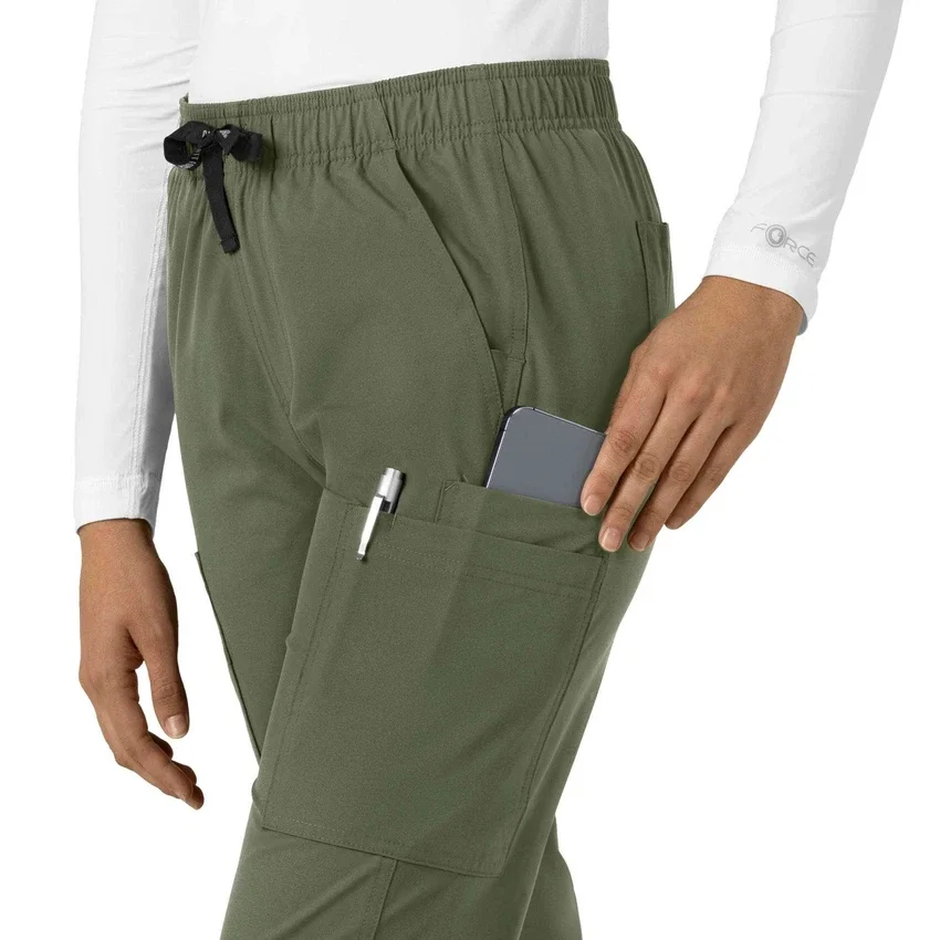 Calças de trabalho de perna reta Force Essentials para mulher