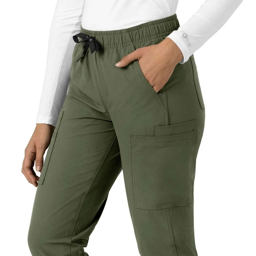 Calças de trabalho de perna reta Force Essentials para mulher