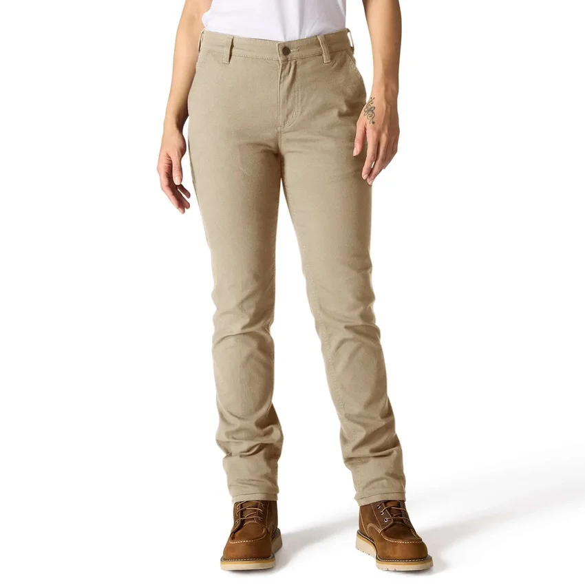 Calças de trabalho em lona elástica «The Essential Ashland» para mulher