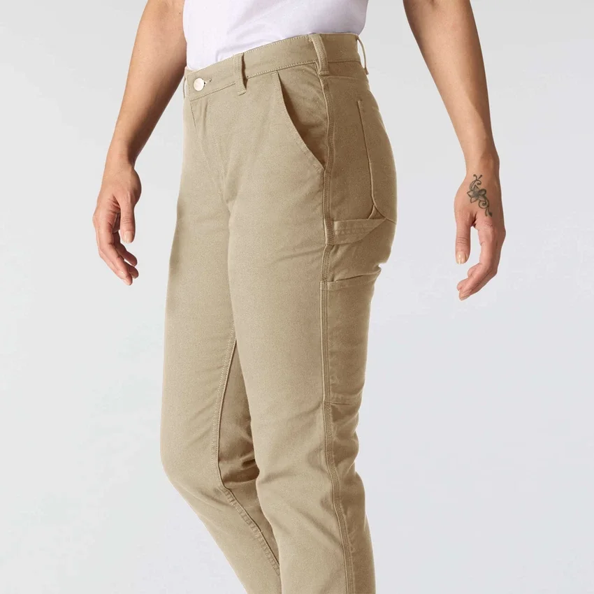 Calças de trabalho em lona elástica «The Essential Ashland» para mulher