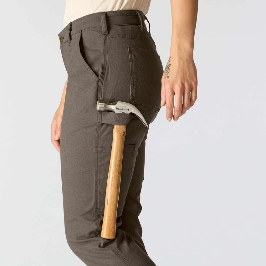 Calças de trabalho em lona elástica «The Essential Ashland» para mulher