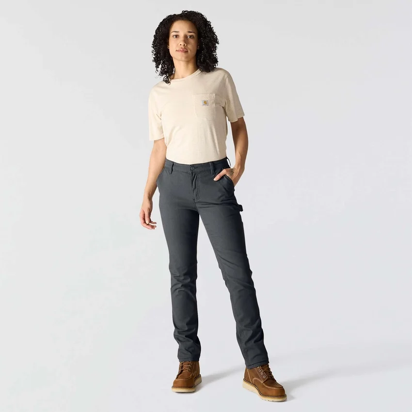 Calças de trabalho em lona elástica «The Essential Ashland» para mulher