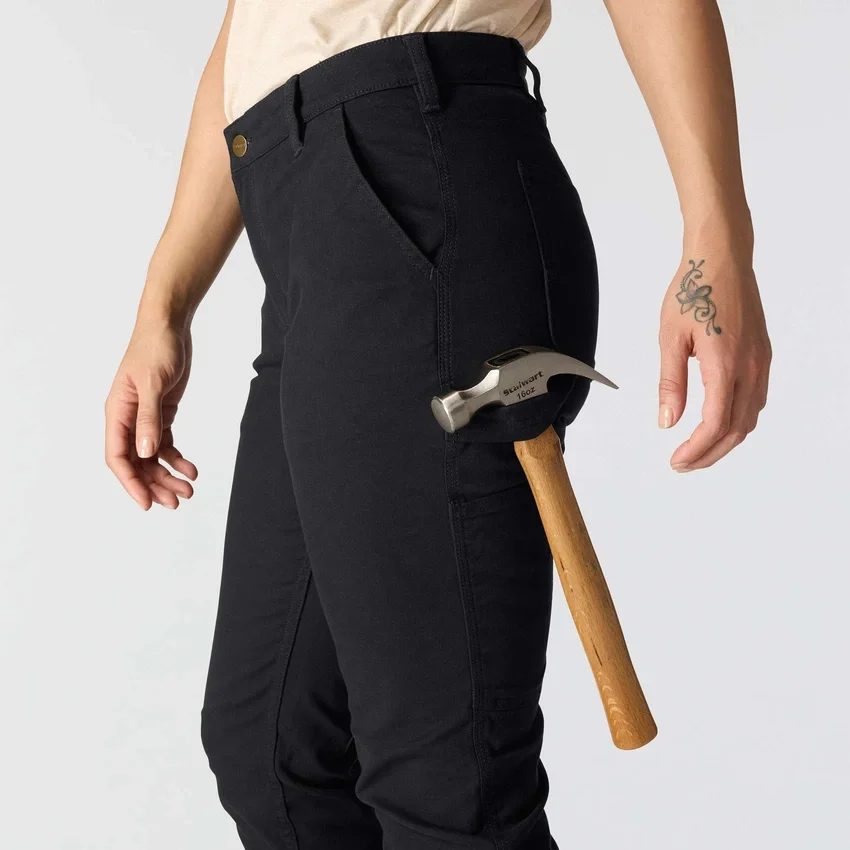 Calças de trabalho em lona elástica «The Essential Ashland» para mulher