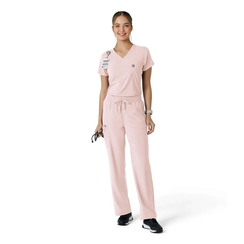 Calças de trabalho femininas Force Cross-Flex com corte de bota