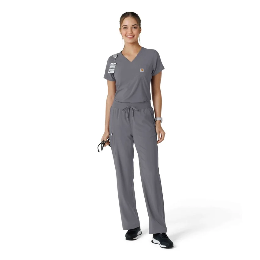 Calças de trabalho femininas Force Cross-Flex com corte de bota