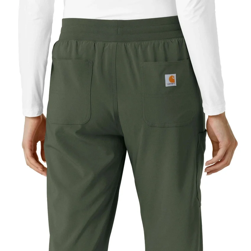 Calças de trabalho femininas Force Cross-Flex com corte de bota