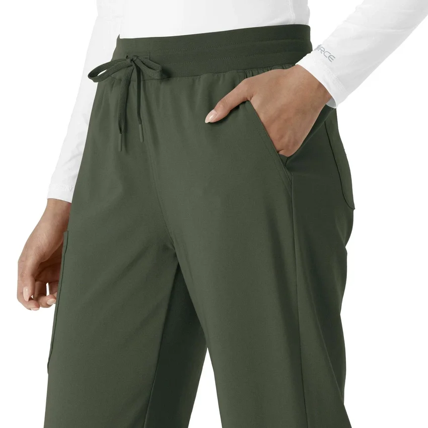 Calças de trabalho femininas Force Cross-Flex com corte de bota