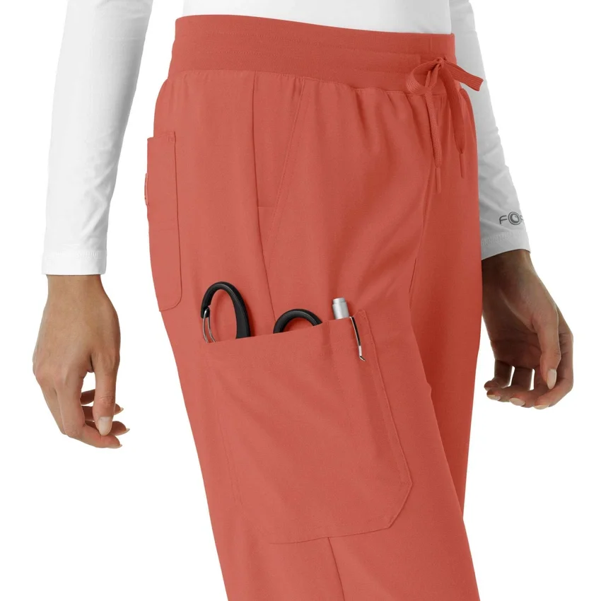 Calças de trabalho femininas Force Cross-Flex com corte de bota