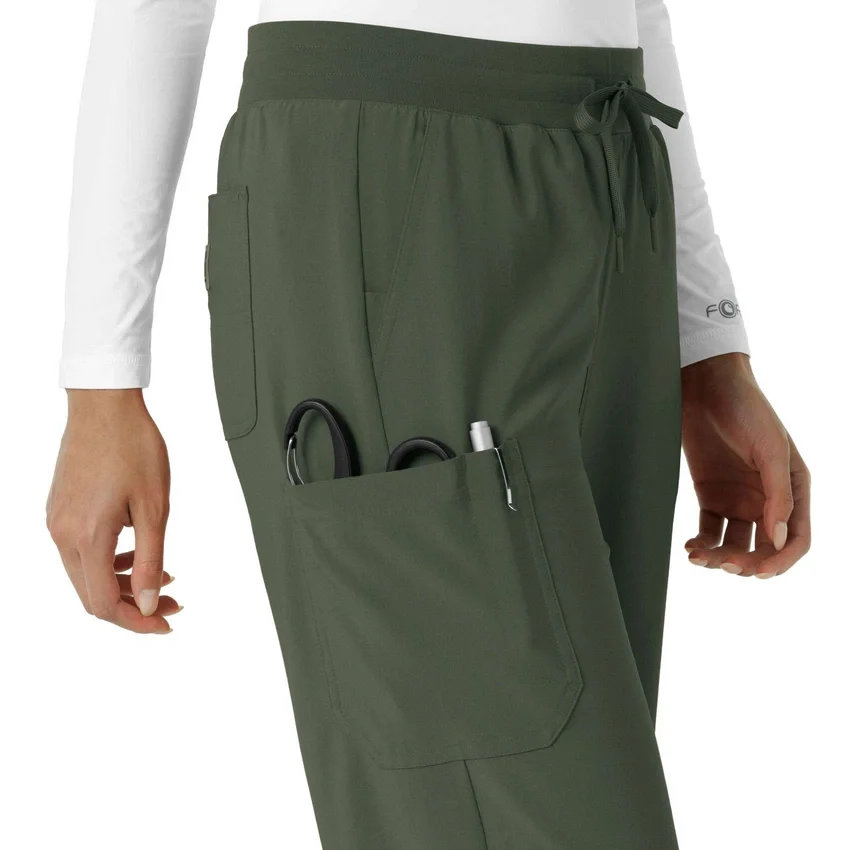 Calças de trabalho femininas Force Cross-Flex com corte de bota