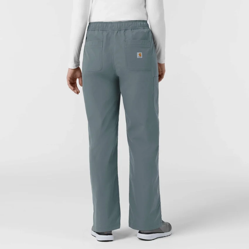 Calças de trabalho femininas Rugged Flex Fld, em tecido ripstop, com corte bootcut