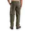 Calças de trabalho masculinas carhartt B11, largas e retas, em tecido de algodão «duck» lavado