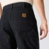 Calças de trabalho masculinas carhartt B11, largas e retas, em tecido de algodão «duck» lavado