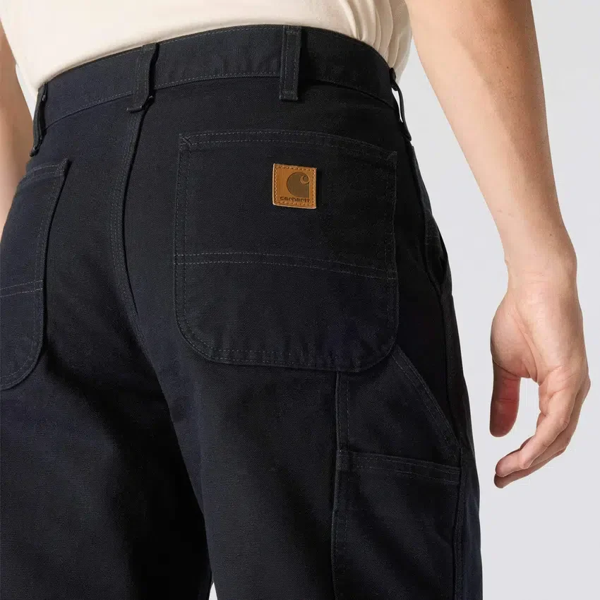 Calças de trabalho masculinas carhartt B11, largas e retas, em tecido de algodão «duck» lavado
