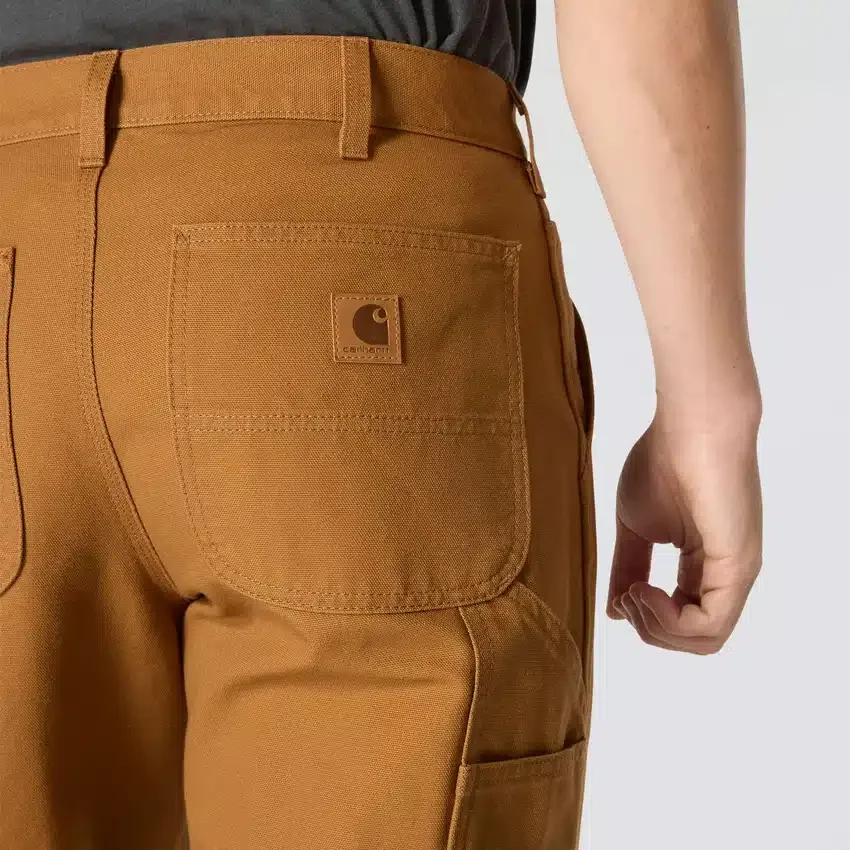 Calças de trabalho masculinas carhartt B11, largas e retas, em tecido de algodão «duck» lavado