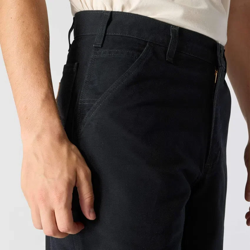 Calças de trabalho masculinas carhartt B11, largas e retas, em tecido de algodão «duck» lavado