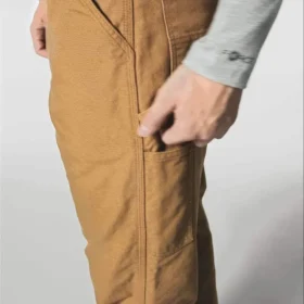 Calças de trabalho masculinas carhartt B111, de corte reto e largo, em tecido de algodão lavado, com forro