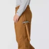 Calças de trabalho masculinas carhartt B111, de corte reto e largo, em tecido de algodão lavado, com forro