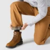 Calças de trabalho masculinas carhartt B111, de corte reto e largo, em tecido de algodão lavado, com forro