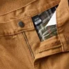 Calças de trabalho masculinas carhartt B111, de corte reto e largo, em tecido de algodão lavado, com forro