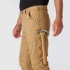 Calças de trabalho masculinas carhartt B324 em sarja, corte reto e descontraído