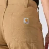 Calças de trabalho masculinas carhartt B324 em sarja, corte reto e descontraído
