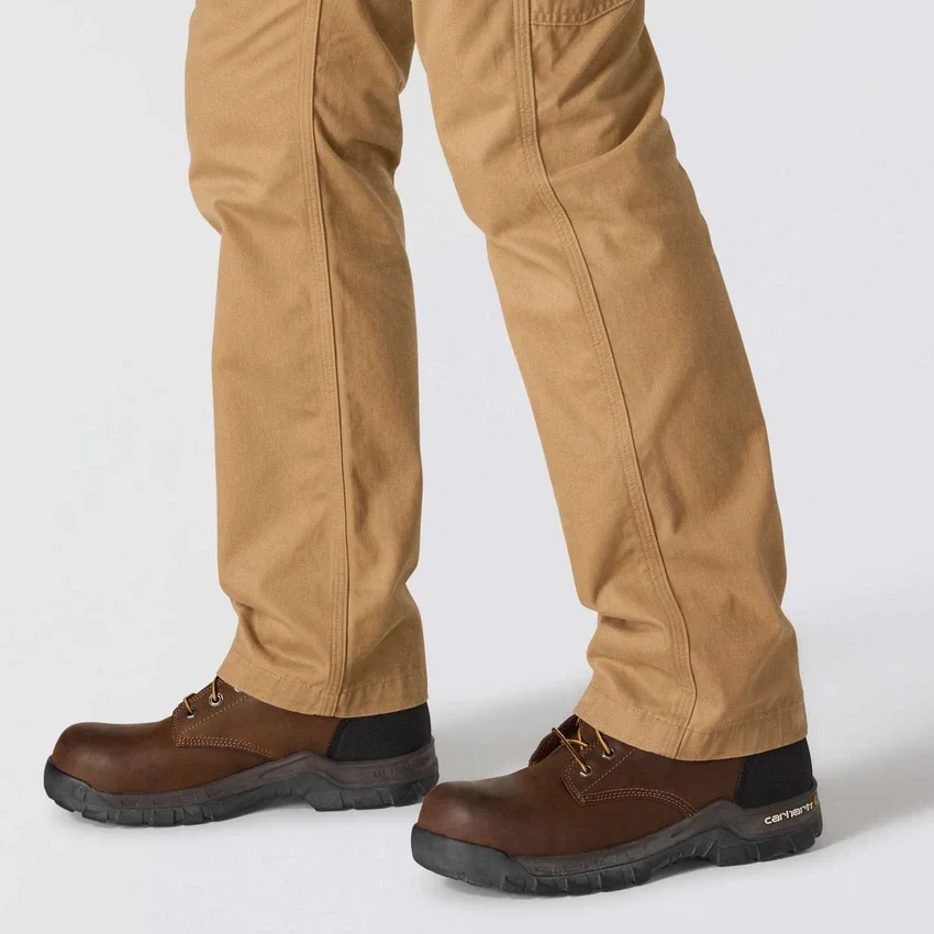 Calças de trabalho masculinas carhartt B324 em sarja, corte reto e descontraído