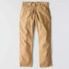 Calças de trabalho masculinas carhartt B324 em sarja, corte reto e descontraído