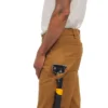 Calças de trabalho masculinas de corte reto descontraído, em tecido Rugged Flex Duck, com joelhos duplos