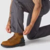 Calças de trabalho masculinas de corte reto descontraído, em tecido Rugged Flex Duck, com joelhos duplos