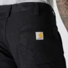 Calças de trabalho masculinas de corte reto descontraído, em tecido Rugged Flex Duck, com joelhos duplos