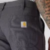 Calças de trabalho masculinas de corte reto descontraído, em tecido Rugged Flex Duck, com joelhos duplos
