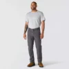 Calças de trabalho masculinas de corte reto descontraído, em tecido Rugged Flex Duck, com joelhos duplos