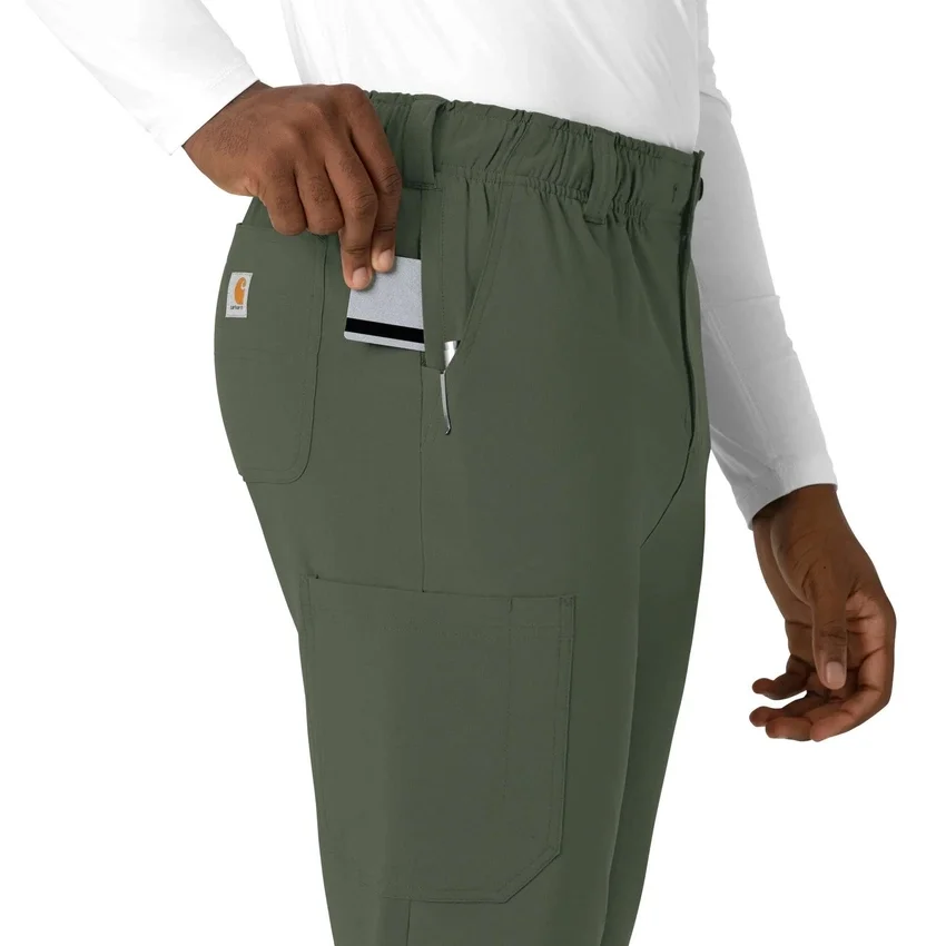 Calças de trabalho masculinas Force Cross-Flex de perna reta