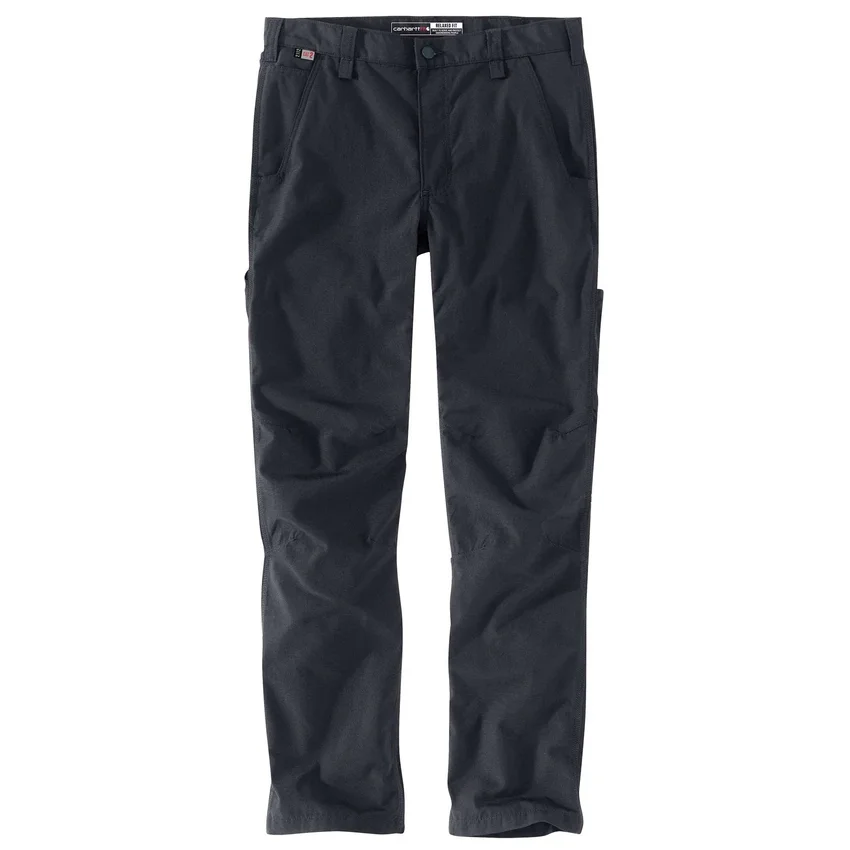 Calças de trabalho masculinas Fr, de corte descontraído e perna reta, em tecido Ripstop Force