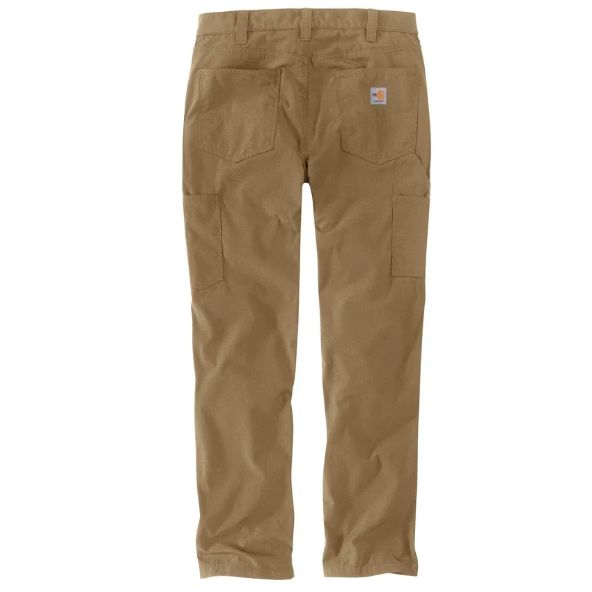 Calças de trabalho masculinas Fr, de corte descontraído e perna reta, em tecido Ripstop Force