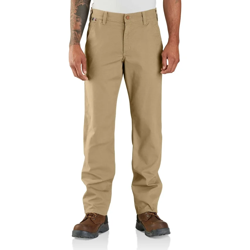 Calças de trabalho masculinas Fr, de corte descontraído e perna reta, Rigby, resistentes ao fogo