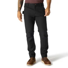Calças de trabalho masculinas justas e afuniladas, em tecido «Rugged Flex Duck», com joelhos reforçados