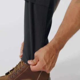 Calças de trabalho masculinas justas e afuniladas, em tecido «Rugged Flex Duck», com joelhos reforçados