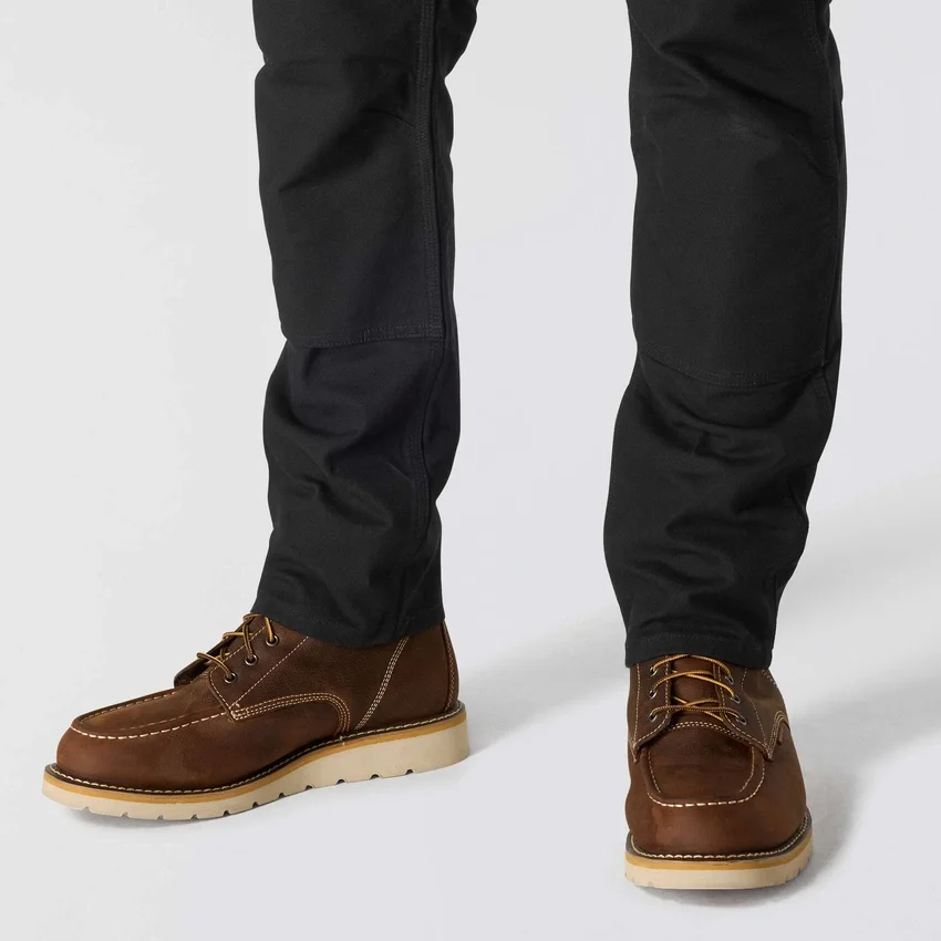 Calças de trabalho masculinas justas e afuniladas, em tecido «Rugged Flex Duck», com joelhos reforçados