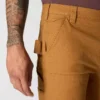Calças de trabalho masculinas justas e afuniladas, em tecido «Rugged Flex Duck», com joelhos reforçados