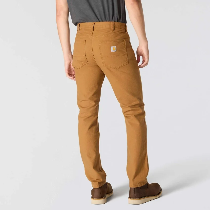 Calças de trabalho Slim Tapered Rugged Flex® em tecido Duck