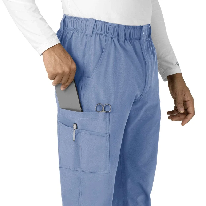 Calças médicas Force Essentials de perna reta com bolsos cargo