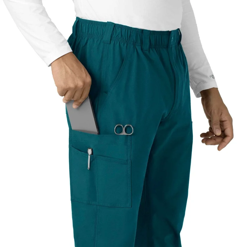 Calças médicas Force Essentials de perna reta com bolsos cargo