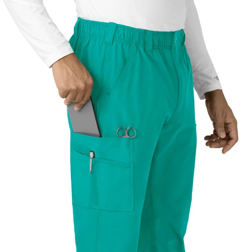 Calças médicas Force Essentials de perna reta com bolsos cargo