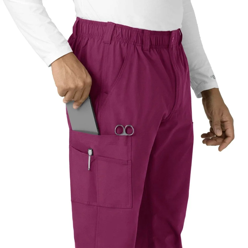 Calças médicas Force Essentials de perna reta com bolsos cargo